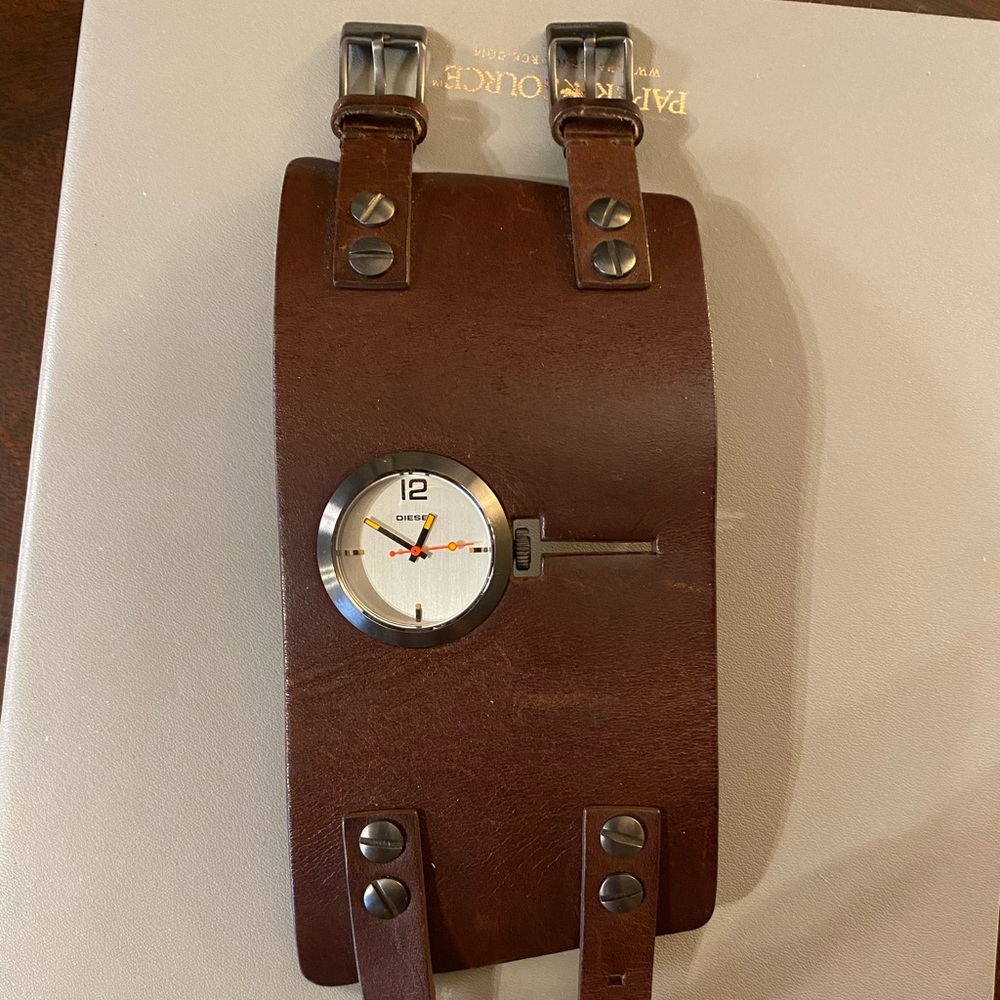 Diesel Watch on Leather Cuff